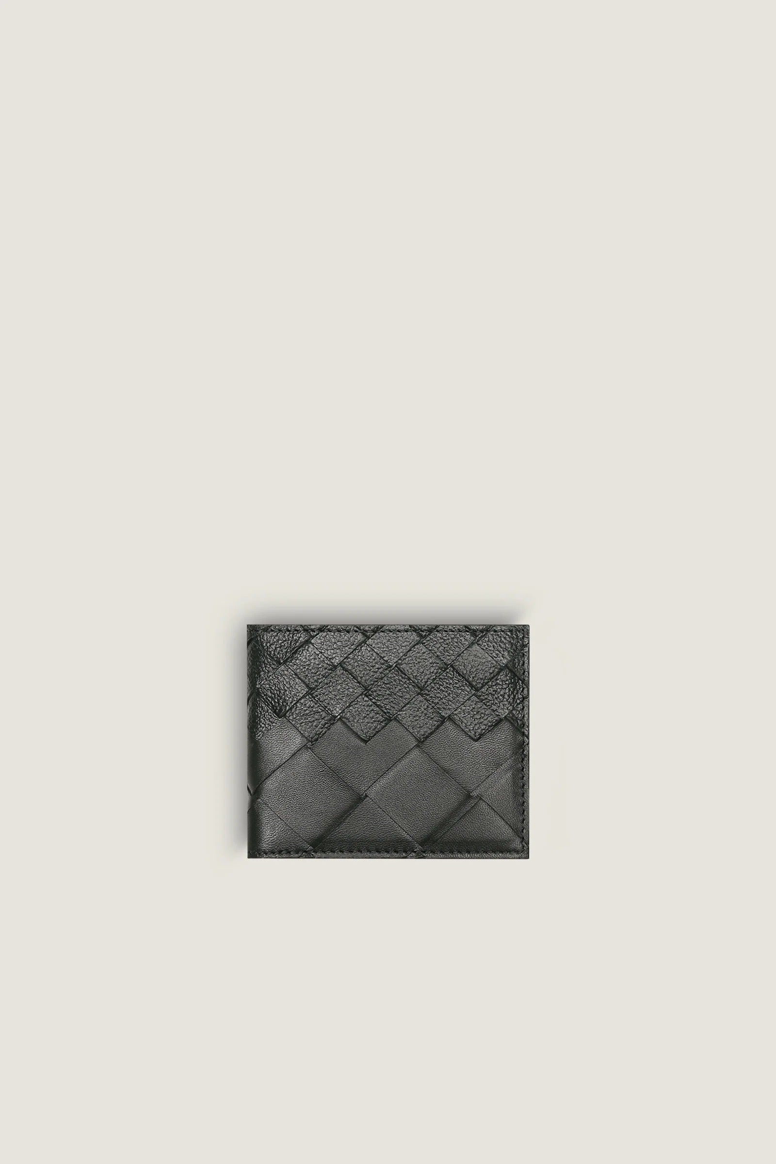 Steriq Dark Green Intrecciato Bi-fold Wallet
