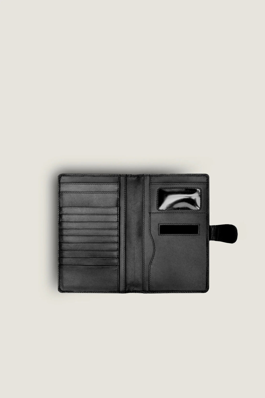 Steriq Black Checkbook Wallet