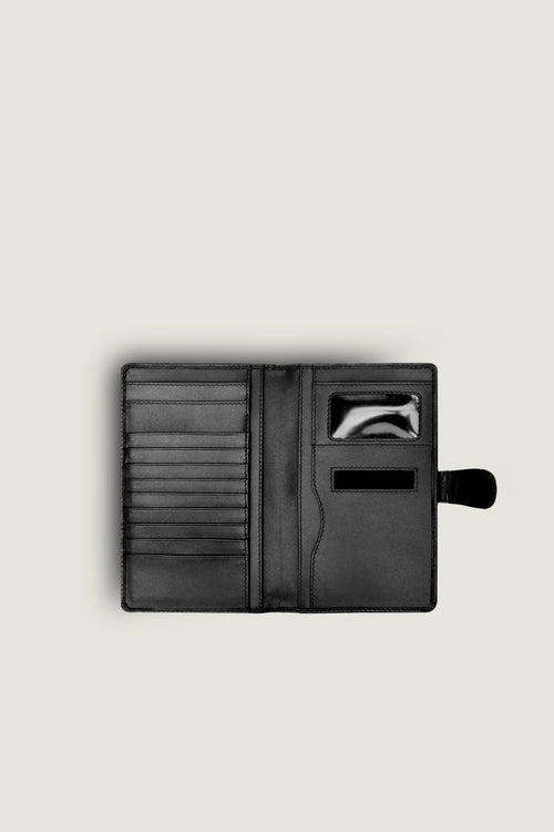 Steriq Black Checkbook Wallet