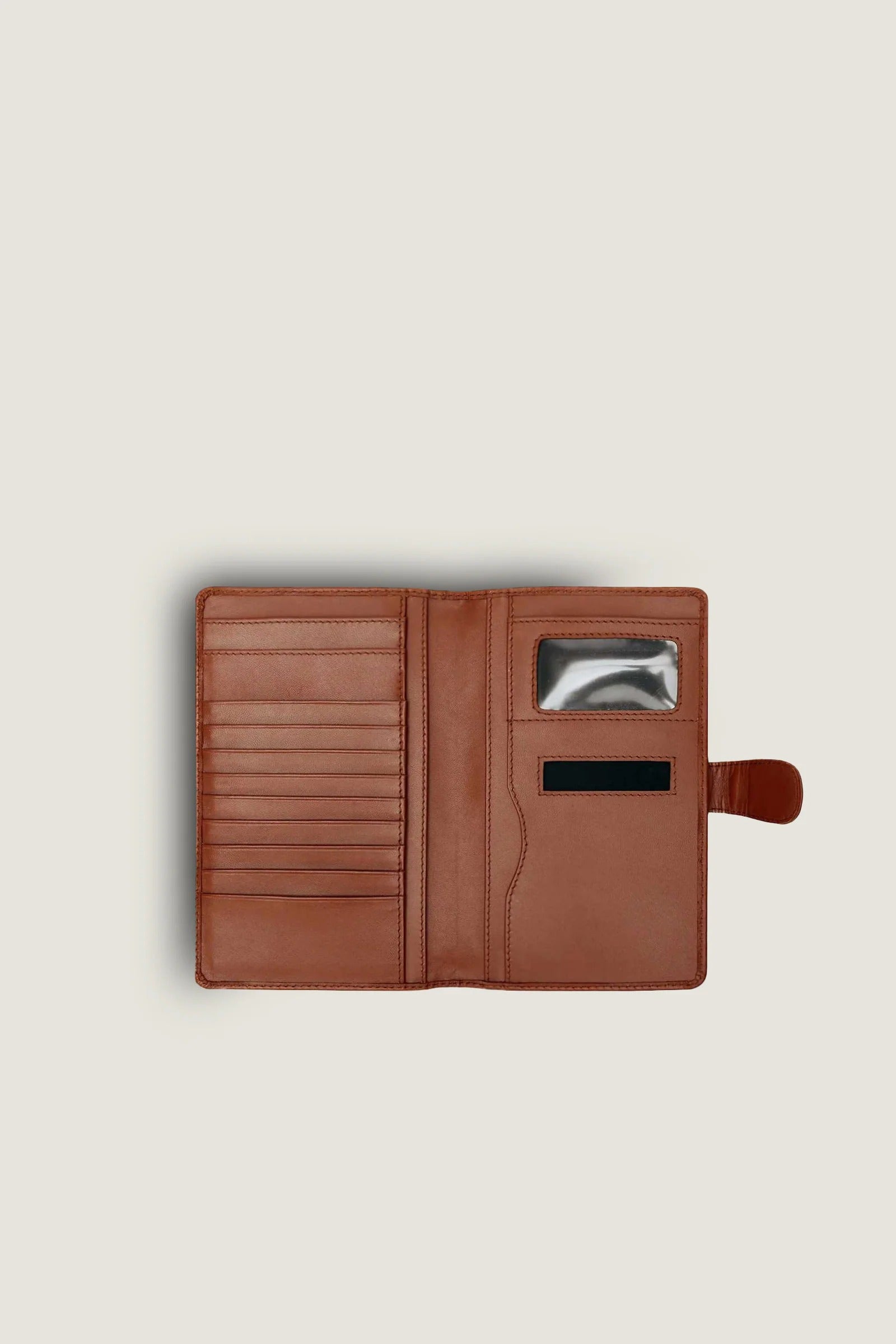 Steriq Brown Checkbook Wallet